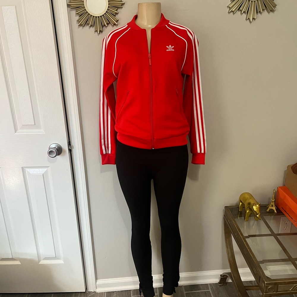 Red Adidas jacket
